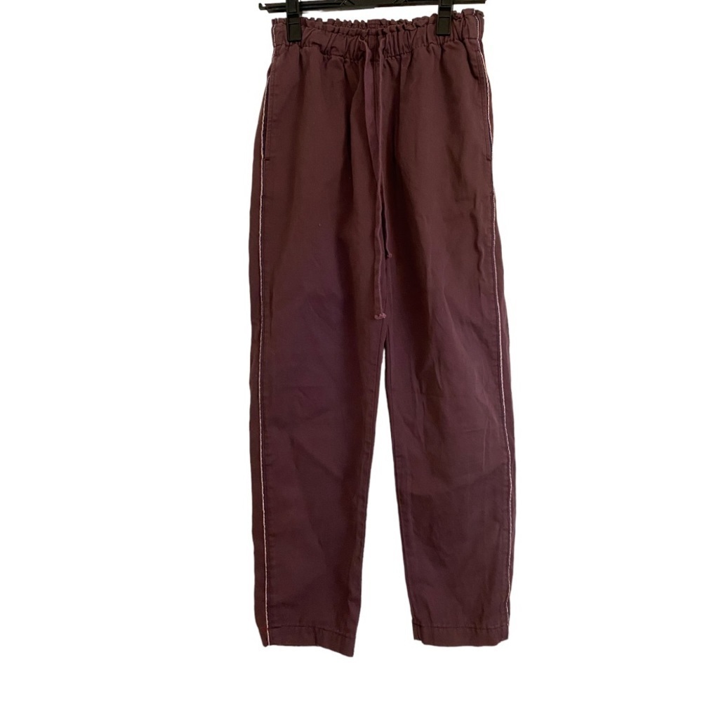 XIRENA /  Rex Pant Eggplant purple jogger tuxedo Side stripe detail XS